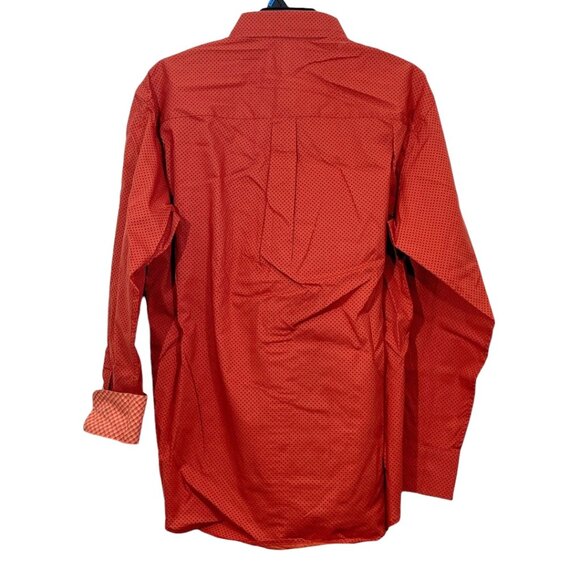 Wrangler George Strait Relaxed Fit Stretch Button Shirt New $60 Red 112352713 - Picture 4 of 4